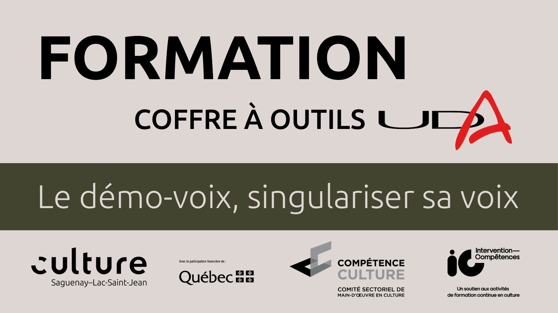 Coffre à outils UDA : Le démo-voix, singulariser sa voix
